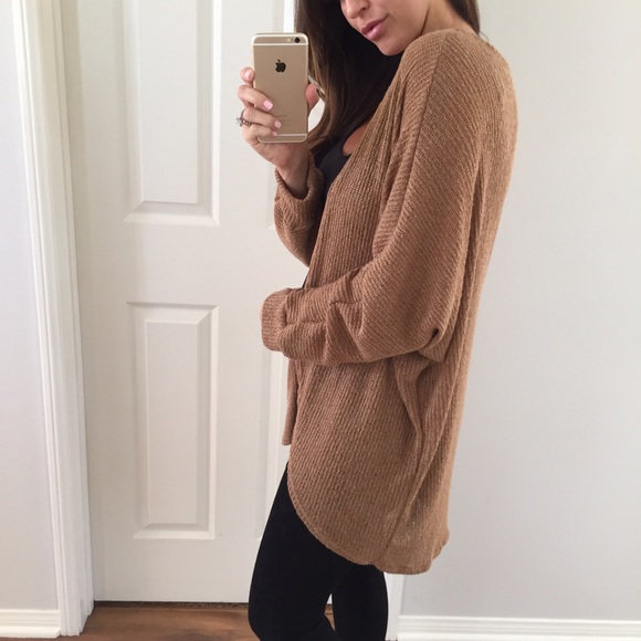 ✨ Camel Rounded Cardigan - Picture 3 of 4